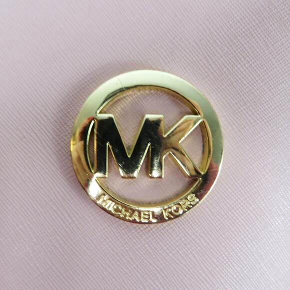 Michael Kors Jet Set Tote in Blossom Light Pink Hand Bag with Gold Chain Straps - Picture 7 of 13